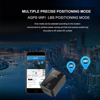 Νέο Mini GF 09 GPS Car Tracker Παρακολούθηση σε πραγματικό χρόνο Anti-loss Positioner Magnetic Adsorption Seat SIM Information Positioning