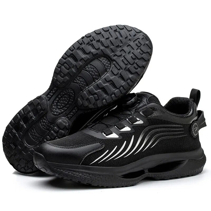 Ανδρικά παπούτσια ασφαλείας από ατσάλι, αντιολισθητική κατασκευή, ελαφριές μπότες εργασίας Άνετα καλοκαιρινά