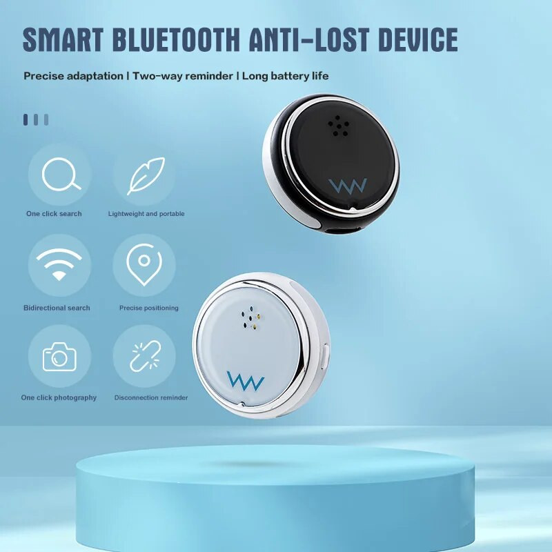 Inteligentný GPS tracker Mini Anti-Lost vodotesný bluetooth kompatibilný lokátor tracker pre domáce zvieratá, psov, mačky, deti, auto peňaženka prenosný náramok