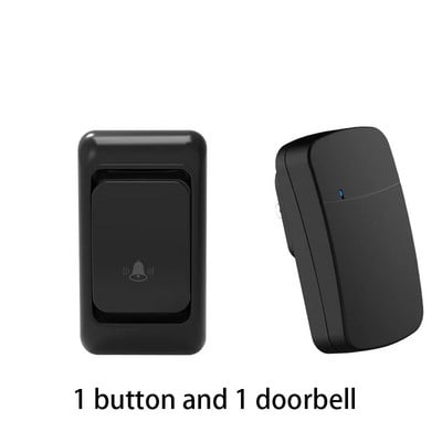 Ασύρματο κουδούνι πόρτας Δεν απαιτείται μπαταρία Αδιάβροχα αυτοτροφοδοτούμενα σετ κουδουνιών πόρτας Home Outdoor Kinetic Ring Chime Doorbell