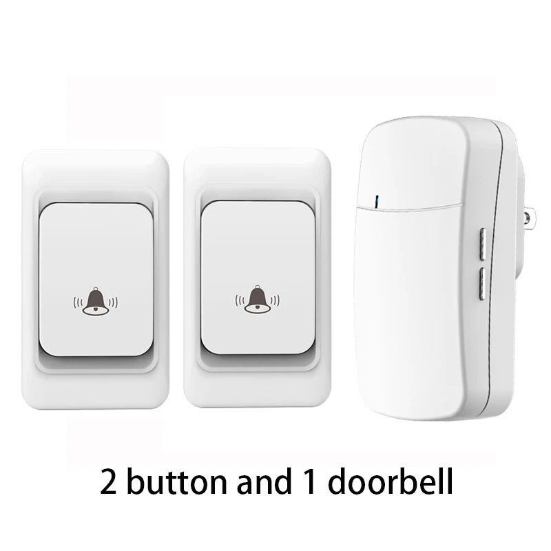 Ασύρματο κουδούνι πόρτας Δεν απαιτείται μπαταρία Αδιάβροχα αυτοτροφοδοτούμενα σετ κουδουνιών πόρτας Home Outdoor Kinetic Ring Chime Doorbell
