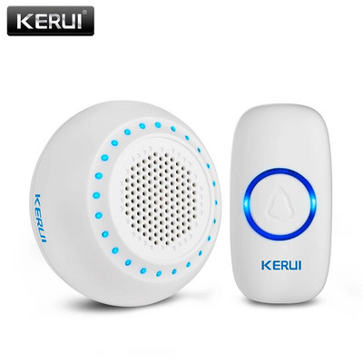 KERUI M523 Wireless Doorbell Kit Αδιάβροχο κουμπί αφής 32 τραγούδια Πολύχρωμο φως LED Home Security Smart Chimes Doorbell alarm