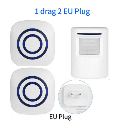 Jaotatud tüüpi infrapunaandur juhtmevaba uksekella liikumisandur häiresüsteem kaubanduslik tervituskell 110-240V 38 tooni vastuvõtja Uus