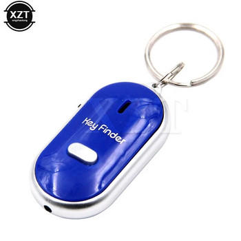 1PCS LED Key Finder Whistle Object Finder Аудио сензор Светкавица Електронна аларма Проследяване Възрастно устройство против изгубена аларма