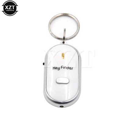 1PCS LED Key Finder Whistle Object Finder Аудио сензор Светкавица Електронна аларма Проследяване Възрастно устройство против изгубена аларма