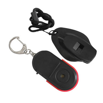 Νέο Mini Anti-Lost Whistle Key Finder Ασύρματο συναγερμό Έξυπνος εντοπιστής κλειδιού Keychain Tracker Sound Whistle LED Light Tracker