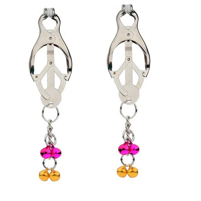 UUS Seade Bondage Gear Hard Clover Nipliklambrid Klambrid Mängud Seksimänguasjad Täiskasvanutele mõeldud tooted naistele Metallist nibuklambrid terasest rinnad