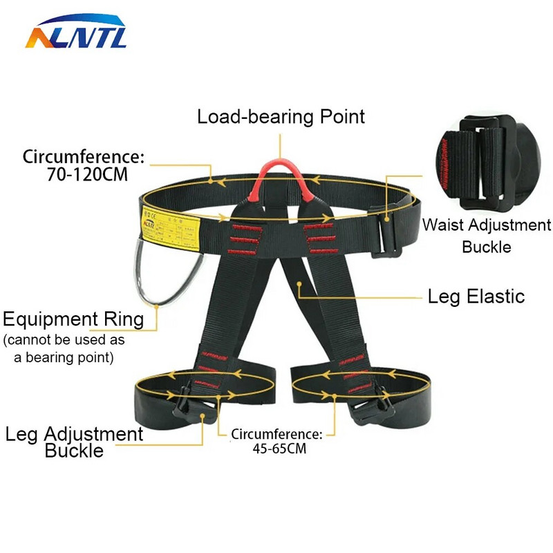 Tööohutusvöö Kõrgmäestiku poolkehaga õues ronimine allamäge rakmed koopatöö päästetööde kaitse ehitustarbed