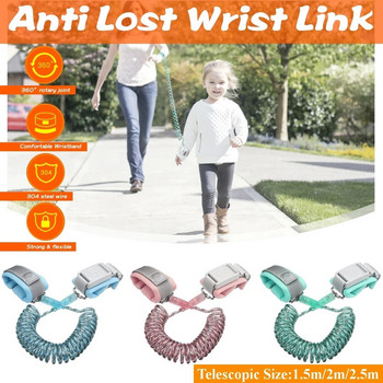 Child Anti Lost Wrist 1.5/2/2.5M Strap Rope Lodge Leash Μαγνητικό λουρί για περπάτημα σε εξωτερικούς χώρους Ζώνη ζώνης χεριών κατά της απώλειας