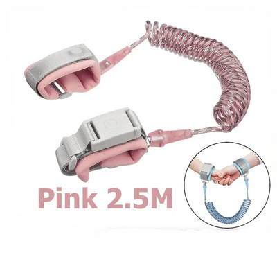 Vaiko apsauga nuo riešo 1,5 / 2 / 2,5 M diržo virvė mažylio pavadėlis magnetinis saugus lauke vaikščiojantis rankinis diržas, apsaugantis nuo pametimo