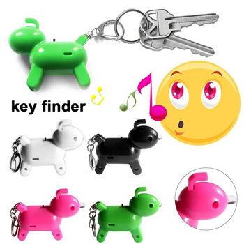 Whistle Key Finder Έξυπνος φωνητικός έλεγχος Keychain Locator Cartoon Dog Keyfinder Anti-Lost Συσκευή