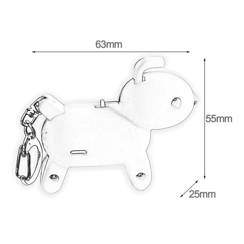 Whistle Key Finder Έξυπνος φωνητικός έλεγχος Keychain Locator Cartoon Dog Keyfinder Anti-Lost Συσκευή