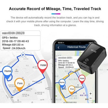 Mini GF 09 GPS Car Tracker Tracking σε πραγματικό χρόνο Anti Theft Anti Lost Locator Ισχυρή μαγνητική βάση SIM Message Positioner