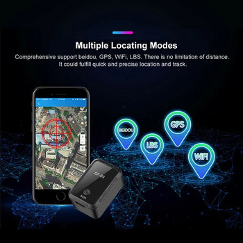 Mini GF 09 GPS автомобилен тракер Проследяване в реално време Локатор против кражба против изгубване Силно магнитно монтиране Позиционер за SIM съобщения