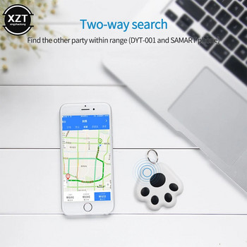 Преносимо мини котка, куче, локатор за проследяване на домашни любимци Анти-загубено устройство за проследяване за дете, инструменти за мобилно търсене на ключове Bluetooth GPS тракер