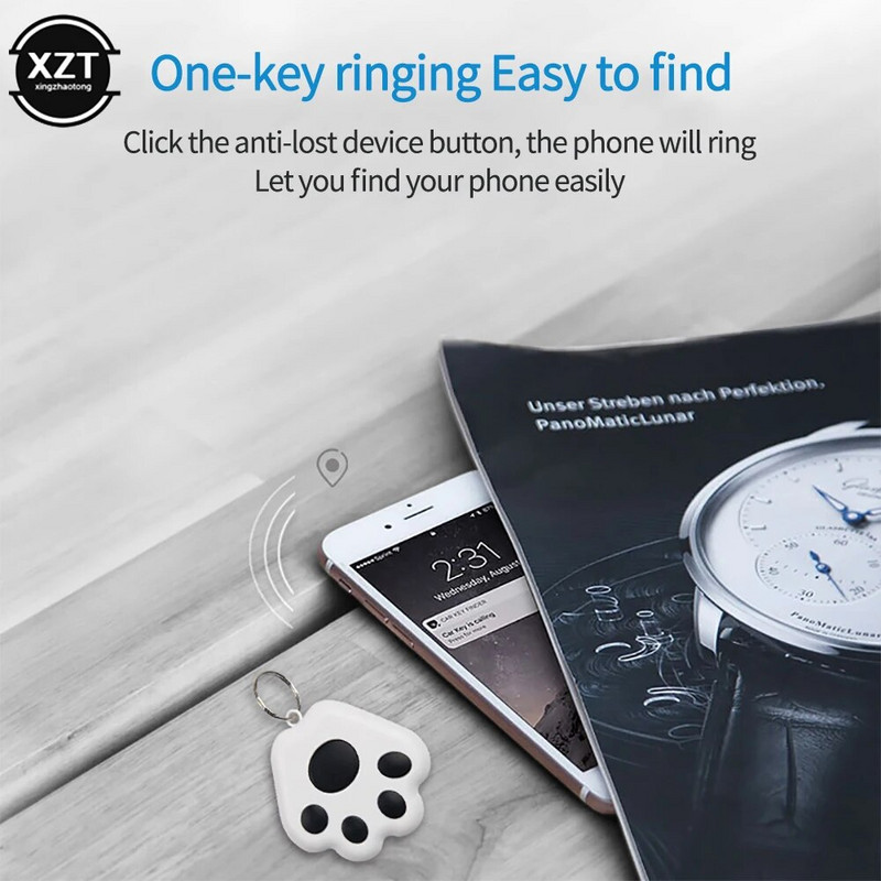 Kaasaskantav minikassi koerte lemmikloomade jälgimisseade kaotsiminekuvastane jälgimisseade lapsele mobiilse võtmeotsija tööriistad Bluetooth GPS-jälgija