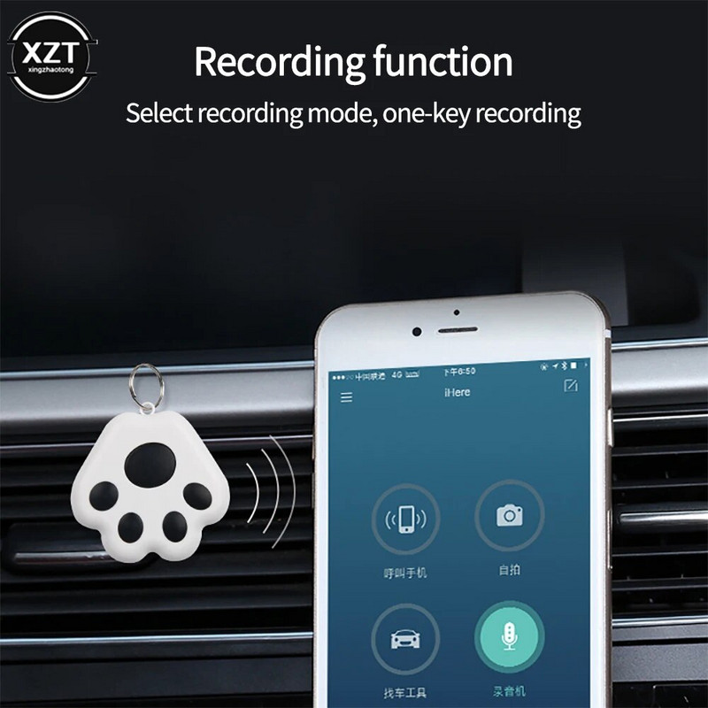 Kaasaskantav minikassi koerte lemmikloomade jälgimisseade kaotsiminekuvastane jälgimisseade lapsele mobiilse võtmeotsija tööriistad Bluetooth GPS-jälgija