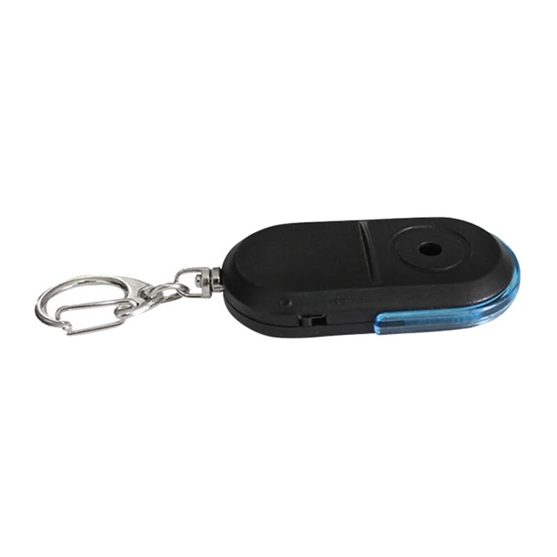 2X Anti-Lost Whistle Key Finder Ασύρματος συναγερμός Έξυπνος εντοπιστής κλειδιού Keychain Tracker Sound Whistle LED Light Tracker