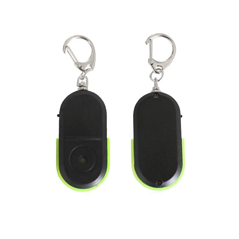 2X Anti-Lost Whistle Key Finder Ασύρματος συναγερμός Έξυπνος εντοπιστής κλειδιού Keychain Tracker Sound Whistle LED Light Tracker