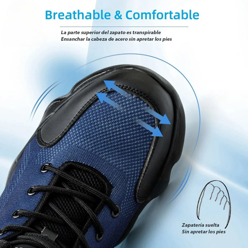 Άφθαρτα Ανδρικά Παπούτσια Ασφαλείας Παπούτσια Εργασίας Αντισπασμωδικά Βιομηχανικά Παπούτσια Ανδρικά Παπούτσια κατά της διάτρησης