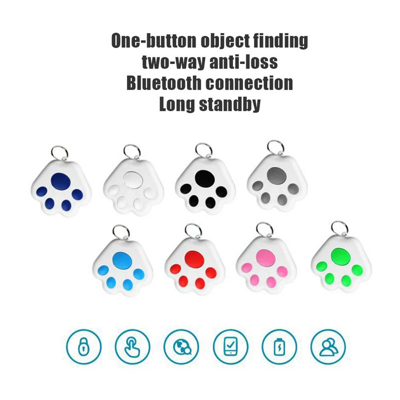 Μίνι ασύρματο Bluetooth Pet GPS Tracker Κρυφό Smart Anti Lost Tracking Device for Dogs Cats Locator Αξεσουάρ κολάρου κατοικίδιων