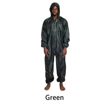 Αδιάβροχη μονοκόμματη φόρμα με φόρμα εργασίας ασφαλείας ανθεκτική στο λάδι της κουκούλας For Sparying Painting Factory Clothes