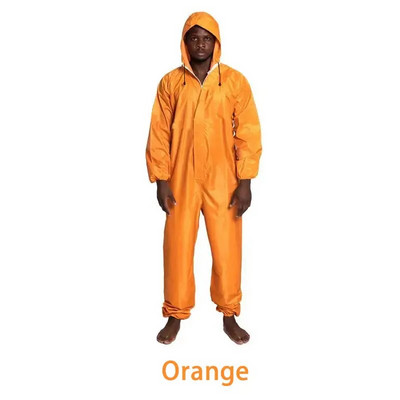 Αδιάβροχη μονοκόμματη φόρμα με φόρμα εργασίας ασφαλείας ανθεκτική στο λάδι της κουκούλας For Sparying Painting Factory Clothes