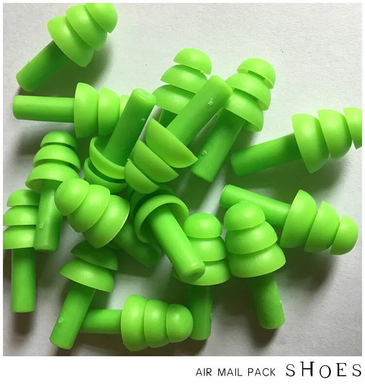 6 párov komfortných silikónových štuple do uší v krabici, tlmenie hluku, mäkké silikónové štuple do uší, ochranné na spanie