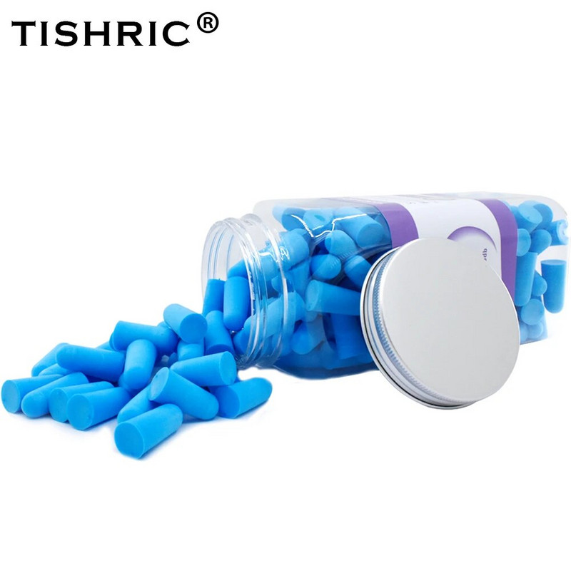 10/60/120/160PCS TISHRIC PU Σφουγγάρι Ωτοασπίδες Αντιθορύβου Ωτοασπίδες ύπνου Ρυθμός μείωσης θορύβου 35,5db Ωτοασπίδες για ύπνο/μελέτη