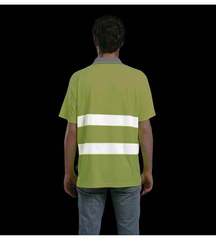 Naktinis darbas Šviesą atspindintys apsauginiai marškinėliai Greitai džiūstantys trumpomis rankovėmis marškinėliai Apsauginiai drabužiai statybiniams darbo drabužiams