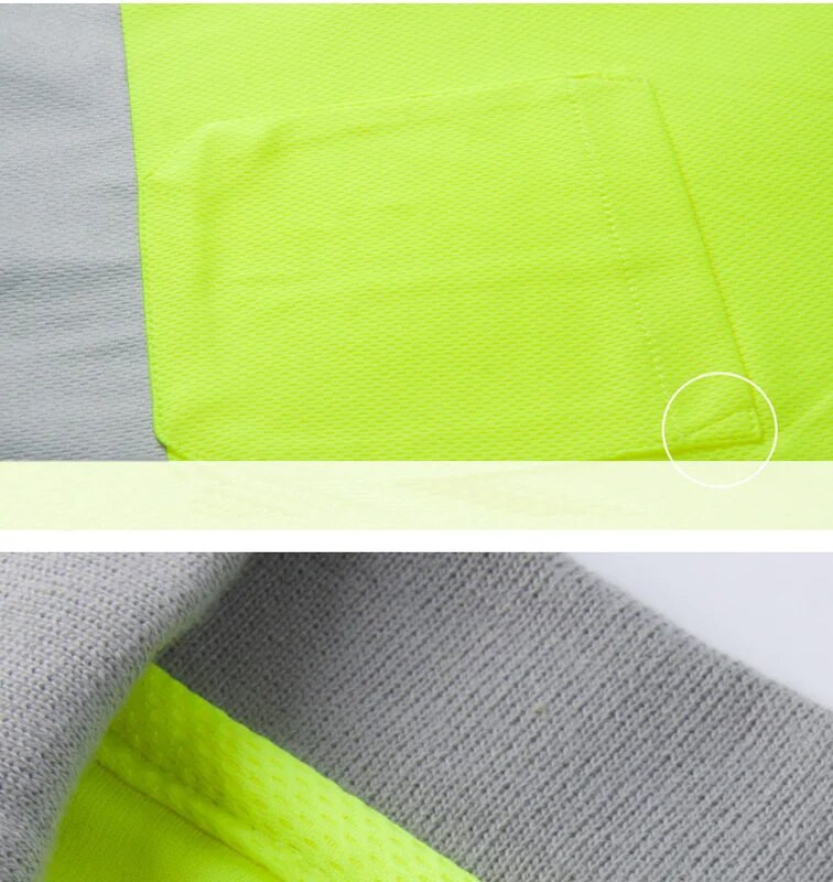 Naktinis darbas Šviesą atspindintys apsauginiai marškinėliai Greitai džiūstantys trumpomis rankovėmis marškinėliai Apsauginiai drabužiai statybiniams darbo drabužiams