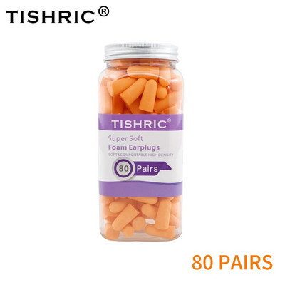 10/60/120/160 tk TISHRIC kõrvatropid magamiskõrvatropid PU käsnkõrvatropi müra vähendamise määr 35,5 db müravastane une kõrvatropp