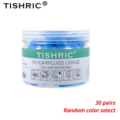 10/60/120/160 tk TISHRIC kõrvatropid magamiskõrvatropid PU käsnkõrvatropi müra vähendamise määr 35,5 db müravastane une kõrvatropp