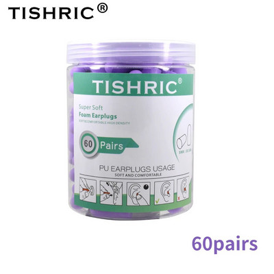 10/60/120/160 tk TISHRIC kõrvatropid magamiskõrvatropid PU käsnkõrvatropi müra vähendamise määr 35,5 db müravastane une kõrvatropp