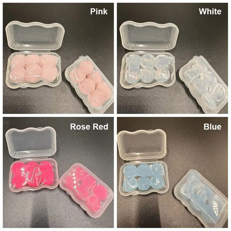 6GAB caurspīdīgi ausu aizbāžņi miega ūdensnecaurlaidīgi trokšņu samazināšanas ausu aizbāžņi peldēšanai prettrokšņu skaņas izolācijas ausu aizbāžņi unisex