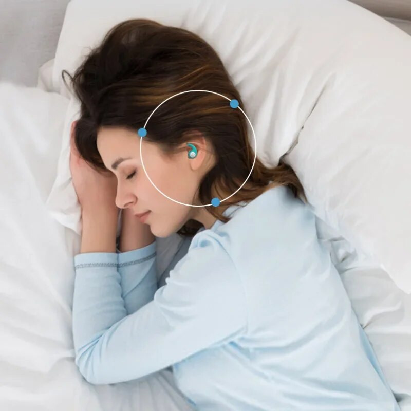 1 pár zajcsökkentő szilikon füldugók puha fülvédő hangszigetelő alvó úszás vízálló háromrétegű néma füldugók