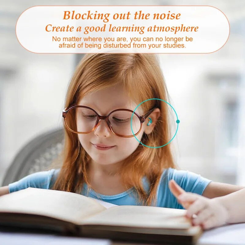 1 pár zajcsökkentő szilikon füldugók puha fülvédő hangszigetelő alvó úszás vízálló háromrétegű néma füldugók