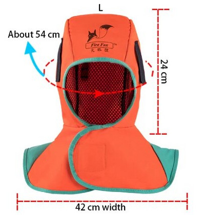 Keevituskork Keevitaja kapuuts Keevituskiiver EN11611 Tulekahju aeglustav oranž sädemekindel kaarekaitse Sall FR puuvillane keevitusmütsid