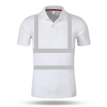 hi viz Safety Work Polo Shirt High Visibility Reflective Polo Shirt Quick Dry Construction Shirts for Men