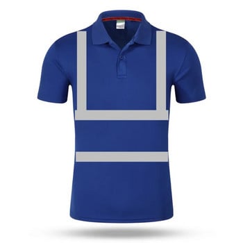 hi viz Safety Work Polo πουκάμισο υψηλής ορατότητας Reflective Polo Shirt Quick Dry Construction πουκάμισα για άνδρες