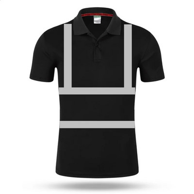 hi viz Ohutuse töö polosärk Hea nähtavusega peegeldav polosärk Meeste kiiresti kuivavad ehitussärgid