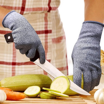Клас 5 Устойчиви на порязване ръкавици Кухненски HPPE Устойчиви на надраскване стъкло Защита при рязане за градинари