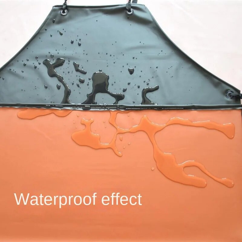 Șorț Impermeabil Negru Bărbați și Femei Adulti Muncă Rezistent la Acizi și Alcali Protecția Muncii Bucătărie Acasa Gătit