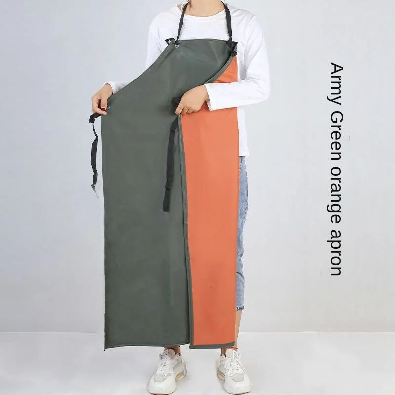 Șorț Impermeabil Negru Bărbați și Femei Adulti Muncă Rezistent la Acizi și Alcali Protecția Muncii Bucătărie Acasa Gătit