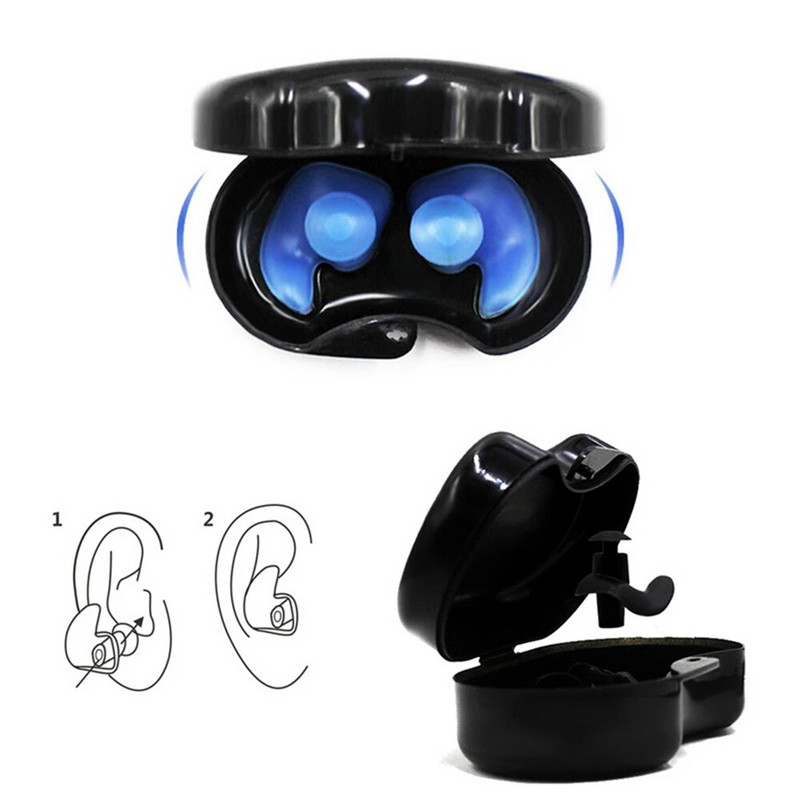 Környezetbarát puha szilikon füldugók fülvédő porálló újrafelhasználható professzionális zenei füldugók zajcsökkentő alváshoz