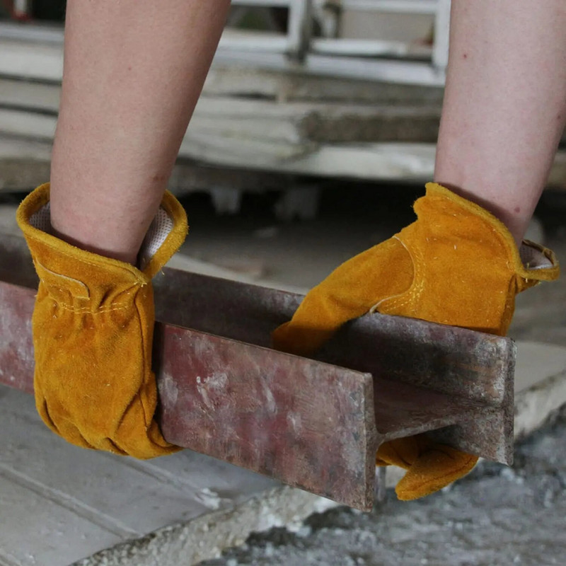 Nahast töökindad Flex Grip sitke veisenahast aiakindad puidu lõikamiseks/ehituseks/veokite juhtimiseks/aias/aias töötamiseks