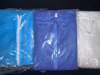 Ολόσωμη φόρμα μιας χρήσης Hazmat Sui Oil-Resistant Εργασίας Ασφαλής Ρούχα Spary Painting Κάλυμμα Όλα τα Ρούχα Προστασίας Ολόσωμη Στολή
