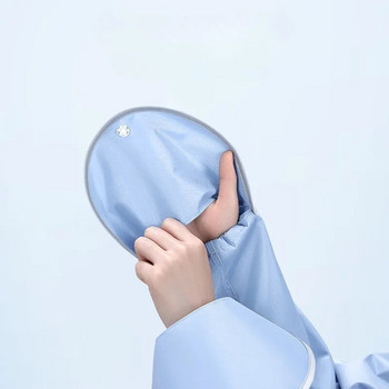 Μόδα Γυναικείες Διαφανές Eva Plastic Man Raincoat Travel Αδιάβροχο Rainwear Adult Cand Cand Backpack Rain Coat