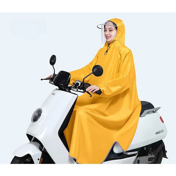 Модни дамски прозрачни Eva пластмасови мъжки дъждобран Пътуване Водоустойчиви дъждобрани Възрастен може да държи раница Дъждобран