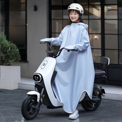 Fashion Women Transparent Eva Plastic Man Raincoat Travel Waterproof Rainwear Adult Can Hold Backpack Rain Coat
